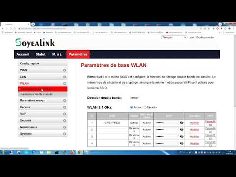 configuration wifi (WLAN) CPE soyealink slt869-a51 5G et 2.4 G (0657224987)