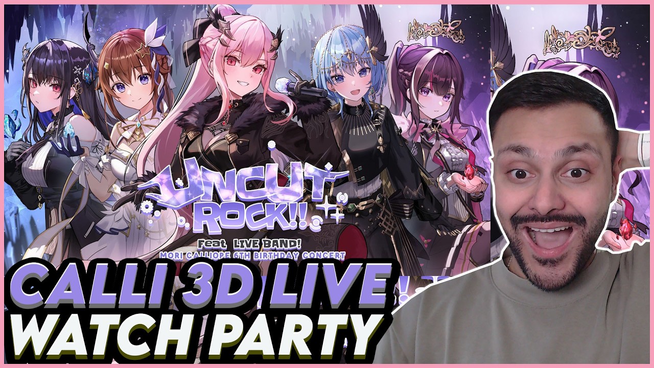 Mori Calliope 6th Birthday 3D LIVE ( UNCUT ROCK! ) 2026 Watch-along | Hololive Reaction