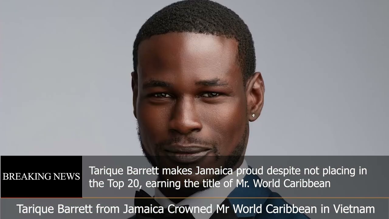 Jamaica’s very own Tarique Barrett has been crowned Mr. World Caribbean