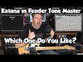 Boss katana 50 vs fender tone master deluxe reverb
