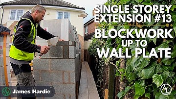 Building our Blockwork upto Wallplate! | Single Storey Extension #13