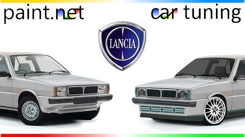 Lancia Delta virtual car tuning with Paint.NET (slideshow)