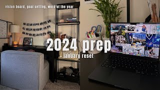 2024 PREP✨ | my first vision board, goal setting, January planning, word of the year