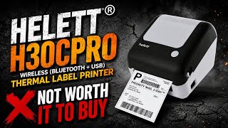 Helett H30CPro Wireless Bluetooth Thermal Label Printer Full demo in Hindi #helett #thermalprinters