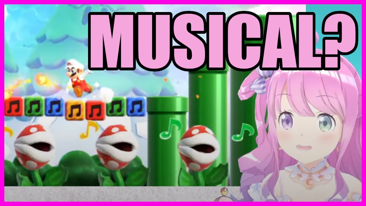 Luna can't help herself but sing along with the Piranha Plants