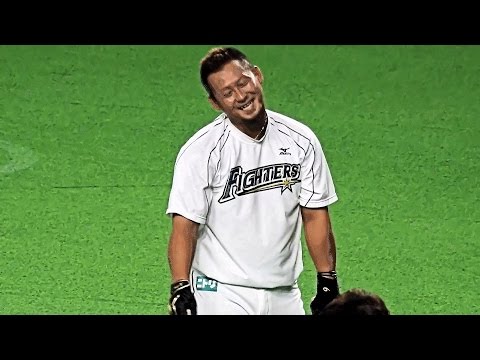 中田翔の試合前練習風景