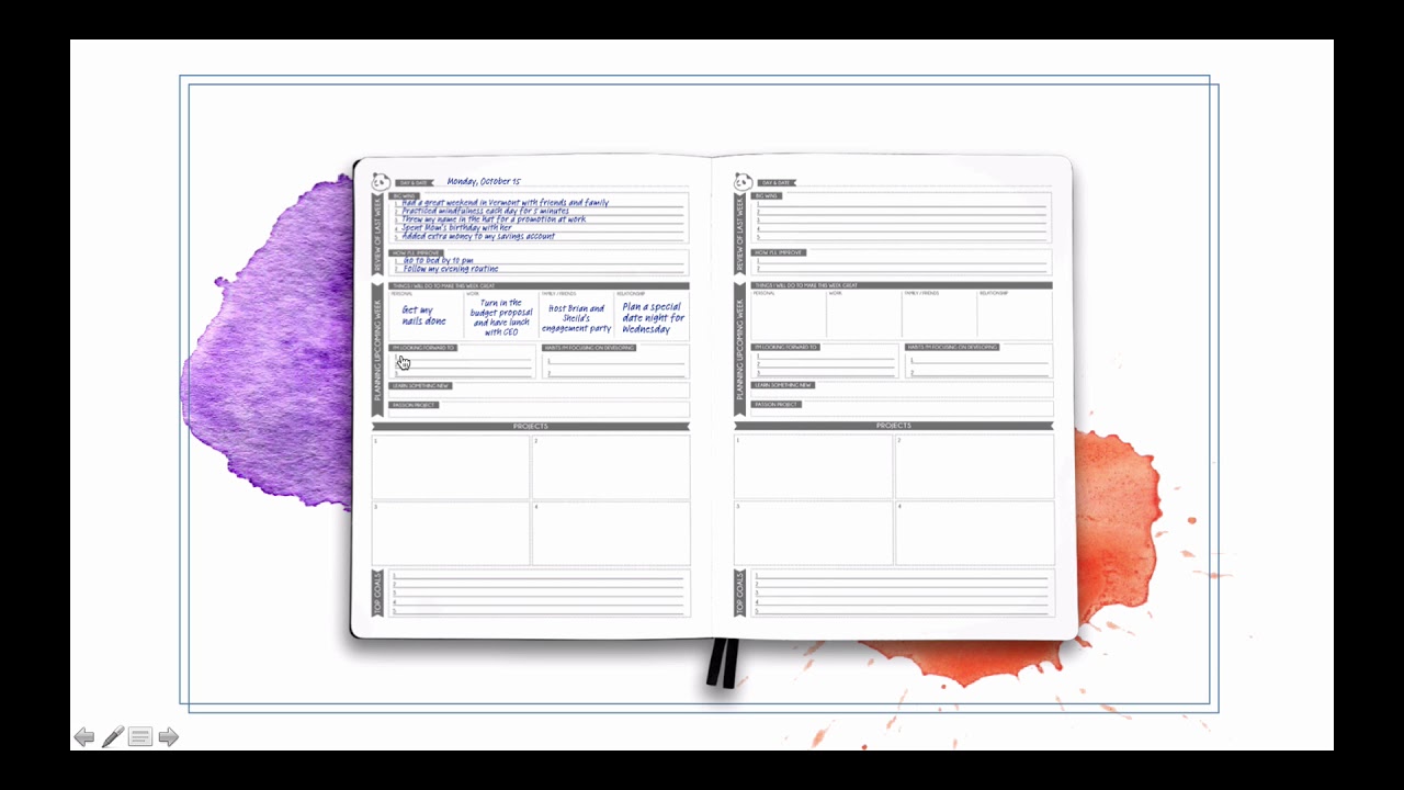How To Use The Panda Planner Pro Weekly Section YouTube How To Use The Panda Planner Pro Weekly Section YouTube