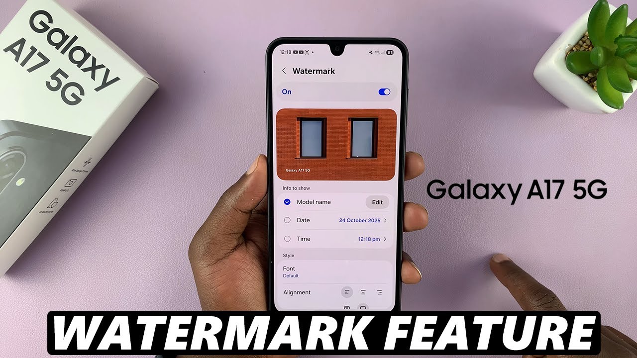 How To Enable / Disable Watermarks On Samsung Galaxy A17 5G - YouTube