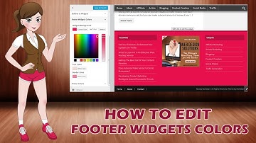 How to Edit Footer Widgets Colors