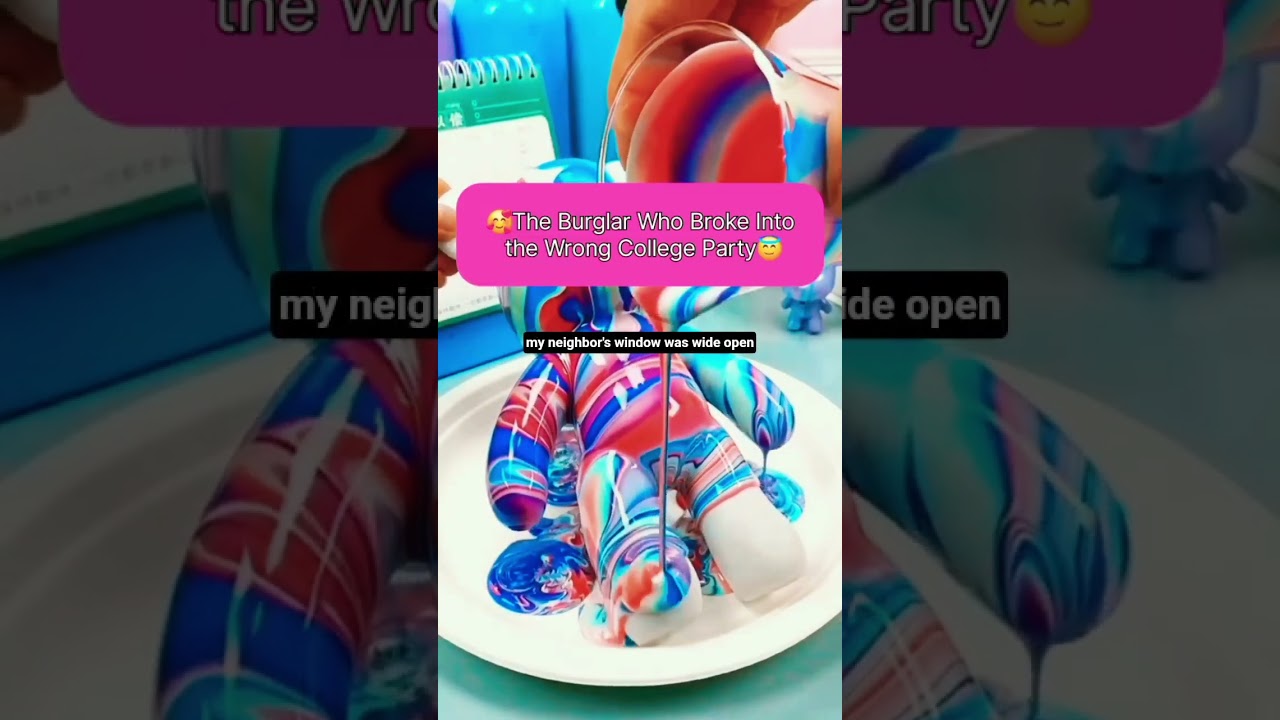 The Burglar Who Broke Into the Wrong College Party 🥰 #shorts