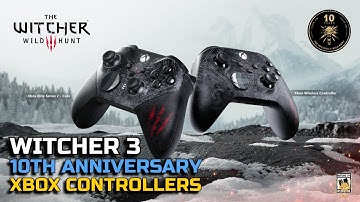 Witcher 3 10th Anniversary Xbox Controllers Microsoft Exclusive!