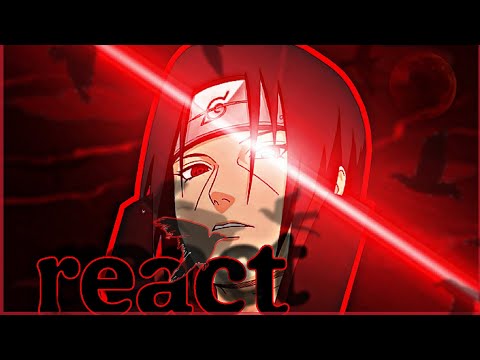 π©Έπ€ BNHA | React to rap Itachi Uchiha | Olhos Cansados | #AniRap π€π©Έ