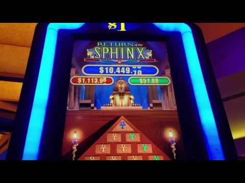 Return Of The SPHINX Slot Machine Live Play!!!! Max Bet $5