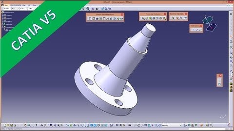 4.1 Antennenstock - Catia v5 Training - Shaft - Hole - Circular pattern