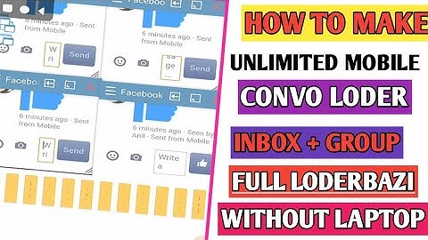 How to Mobile Chat group Inbox facebook Loder Without Hang Full Loderbaji group mai loder lagaye