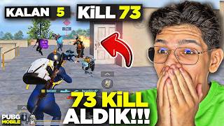 P90 ALIP YOK ETTİM! 73 KİLL ALDIK - PUBG MOBİLE