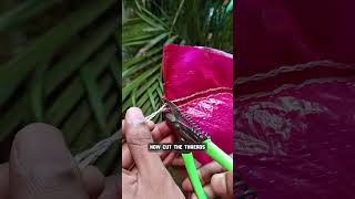 World's best way to open rice bag #rice #ricebag #lifehack