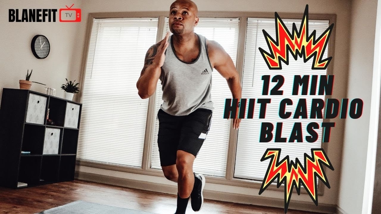 12 minute HIIT Cardio Blast | Calorie and Fat Burning Cardio Workout ...