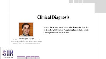 Clinical Diagnosis - 2nd Canadian SIH Conference May 31, 2025