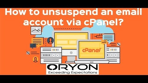 How to unsuspend an email account via cPanel?