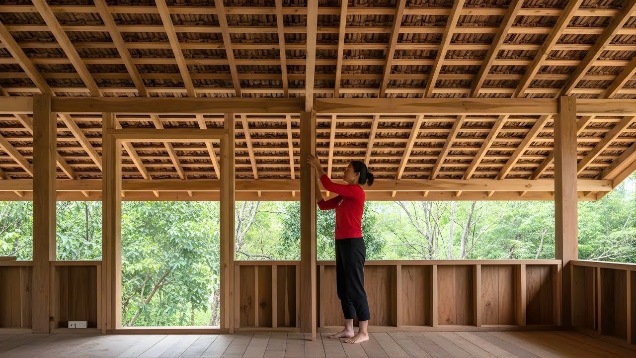 Woman REVIVES burnt-down house into a WOODEN HOUSE in 109 days | By 