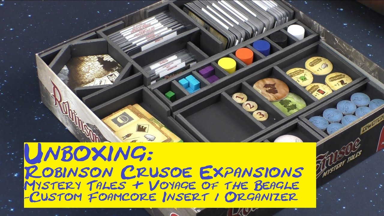 The Game Doctors Brettspiel Organizer Für Robinson Crusoe & Erweiterung 'Die Fahrt Der Beagle' – Holz-Bausatz, Selbst Zusammenbauen