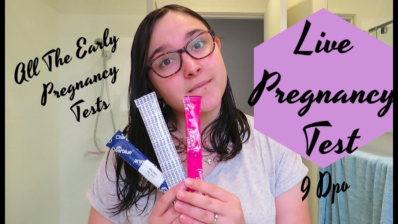 Live Pregnancy Test At 9 Dpo All The Early Pregnancy Tests TTC Baby 2 Cycle 3 YouTube