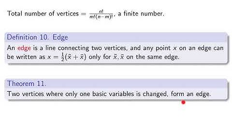 V3-35. Linear Programming. Convexity. LP problem and edges.