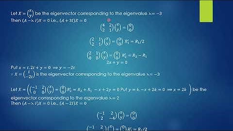 Eigenvector Problems