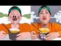 The spicy challenge drawing memes with mukbang fire noodle tteokbokki
