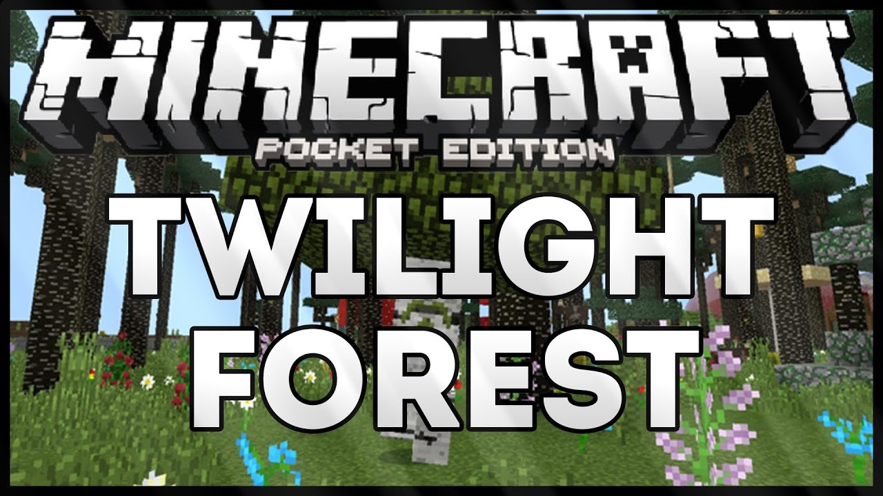 TWILIGHT FOREST In MINECRAFT POCKET EDTION ADDON YouTube
