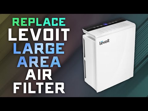 How to Replace the Levoit Large Room Air Filter - Turn Off Filter  Replacement Light 