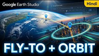 Learn Fly-To & Orbit Templates in Google Earth Studio | Hindi Tutorial
