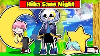 HIHA CHẾ TẠO THÀNH CÔNG BỘ GIÁP SANS NIGHT CỰC VIP TRONG MINECRAFT*HIHA SANS NIGHT👾🌙🔥