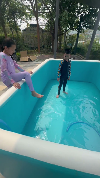 IPOOLGO inflatable swimming pool 4*2*0.8m size quickly set up