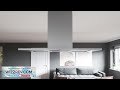 Zephyr 42'' Modena Island Range Hood 5 Speed 600 CFM LED Lights