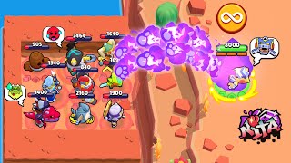 ALL LEGENDARY BRAWLERS vs INFINITE SUPERS NITA&#39;s HYPERCHARGE🔥 Brawl Stars 2024 Funny Moments ep.1424