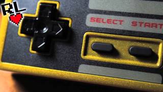 Mod: Custom gold nintendo NES controller with led