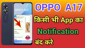 OPPO A17 Notification Band Kaise Kare | How To Notification Off In Chrome OPPO A17