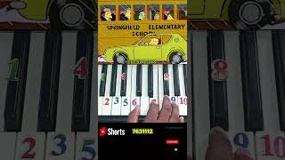 ✨ The Simpsons  Simple Tutorial  #easypiano #pianocover