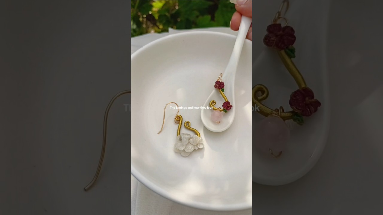 The Earrings and how they look 🌕✨ 