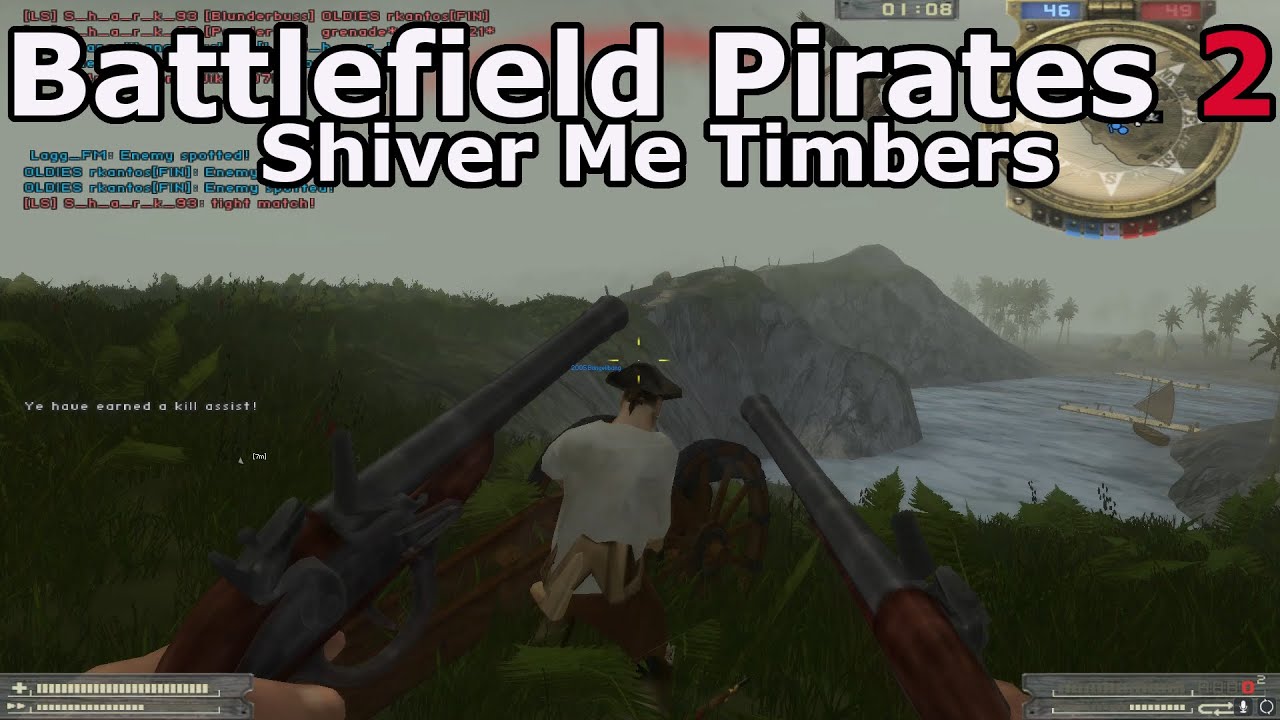 Battlefield 2 Pirates Mod Shiver Me Timbers Multiplayer Gameplay