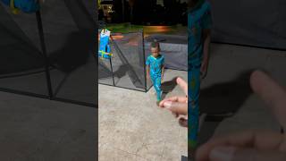 Dad caught Mj and Londyn trying to sneak into the pool #shorts