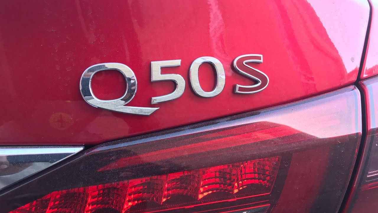 Q50s Red Sport 060mph Test (before ecutek tune) YouTube