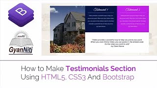 Web UI Development Tutorial Part - 11 | How To Make Testimonials with HTML, CSS, And Bootstrap