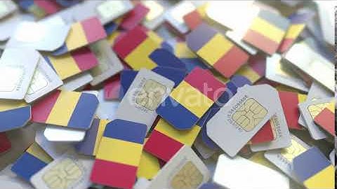 SIM Cards with Flag of Romania | Motion Graphics - Envato elements