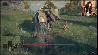 Valkyrae defeats the Tree Sentinel in Elden Ring after 3 hours (final run)