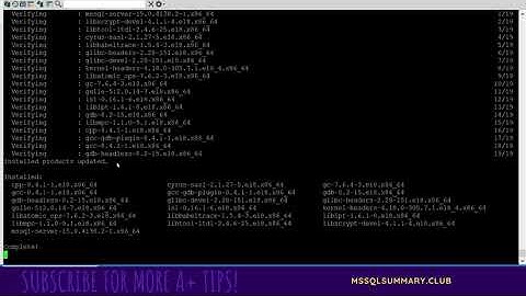 Automate SQL Server installation for Red Hat Enterprise Linux