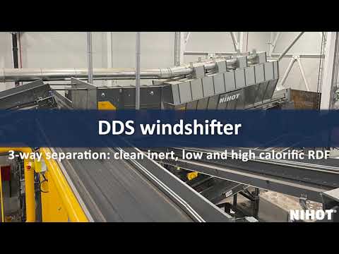 Nihot Recycling DDS windshifter in RDF production