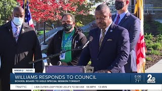 Baltimore County School Board holds special session amid calls for Darryl Williams replacement